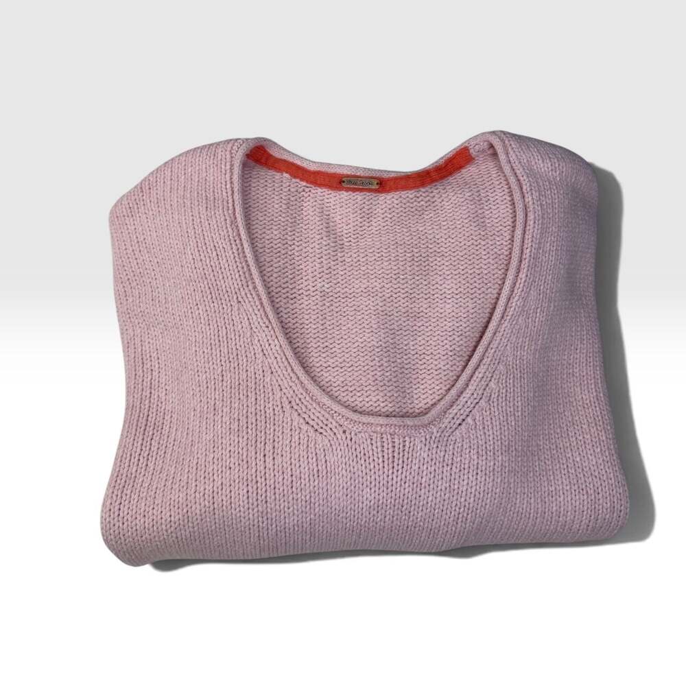 Free People Pink Oversized Chunky Sweater